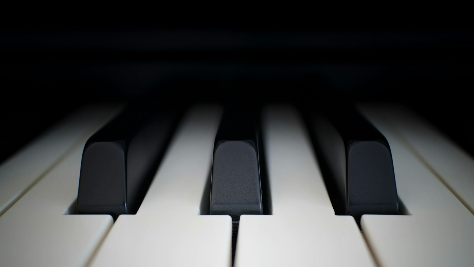 Dettaglio della tastiera di un pianoforte